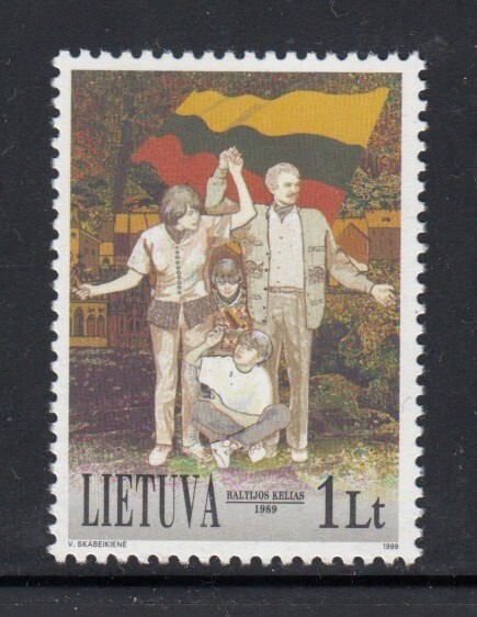 LITHUANIA Baltic Chain MNH stamp