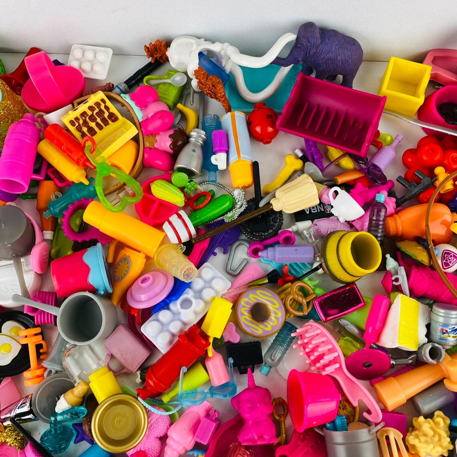 Barbie Barbies Large Lot Of Pretend Play Toys Dishes & Miscellaneous Accessories