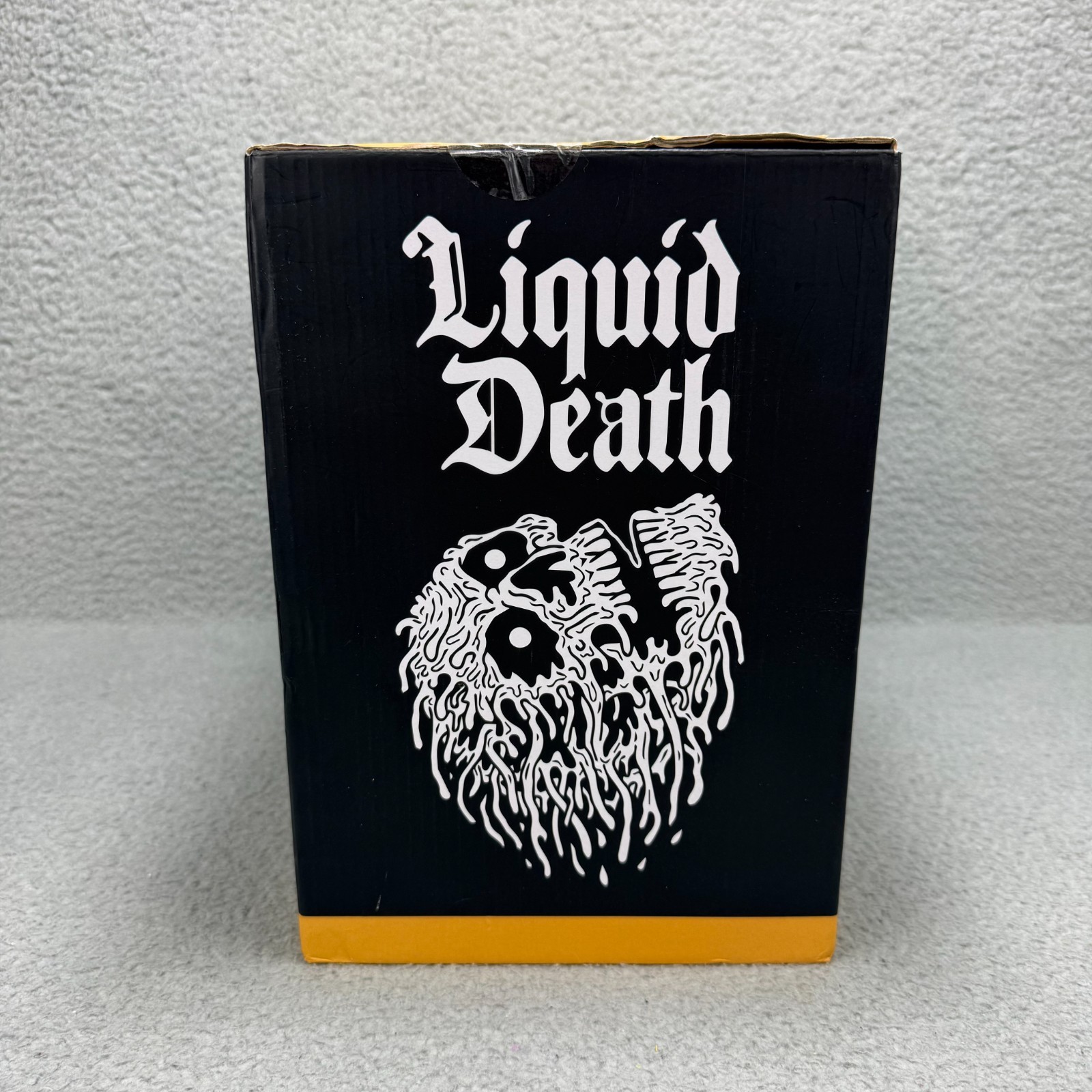 Liquid Death LED Mini Fridge 9 Can Capacity (12 oz) Portable Insulated Lighting