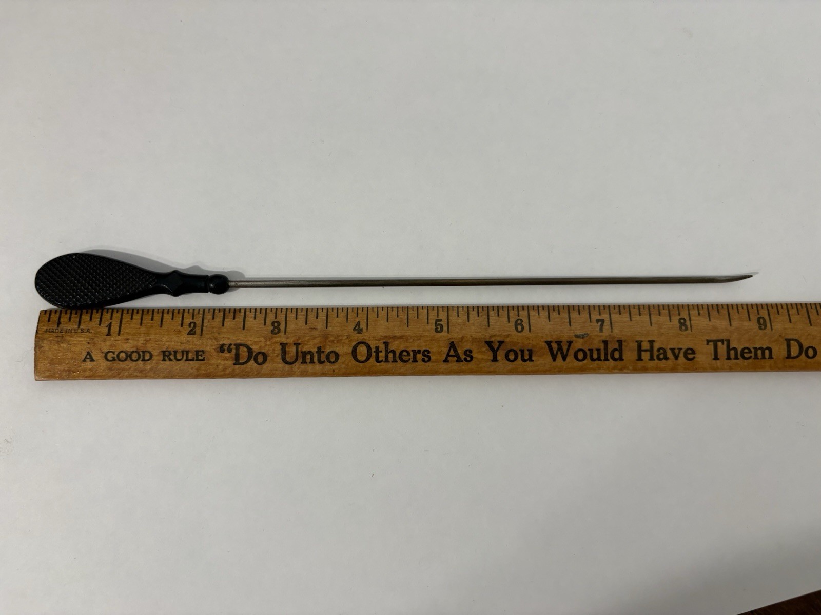 Antique 1800’s Tenacula Pick Civil War Era Surgical Medical Tool Black Handle