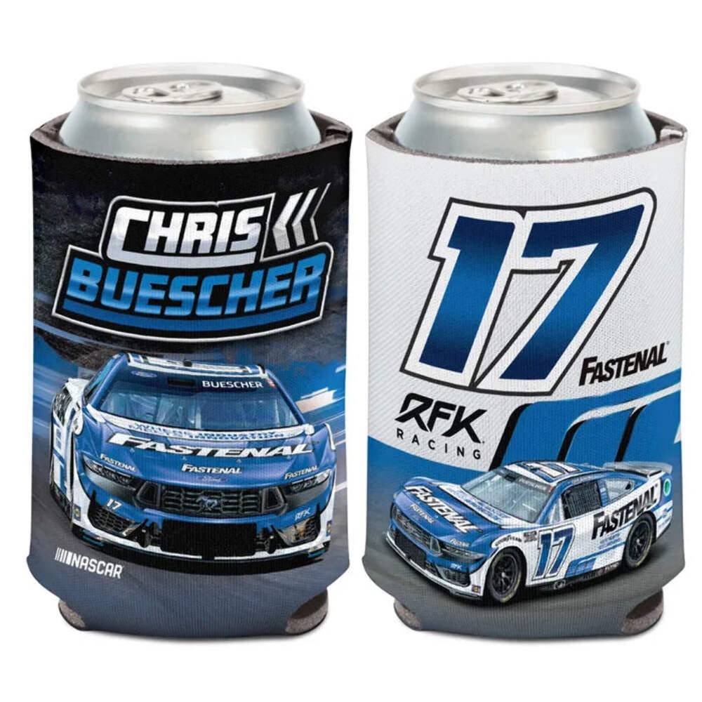 Chris Buescher Fastenal Can Cooler Coozie