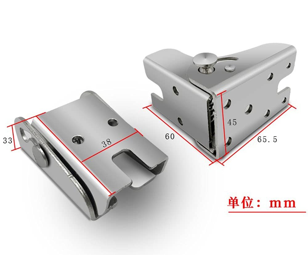 2 PCS Iron Folding Frame Self-Locking Hinge Extension Rack No Brakes Support