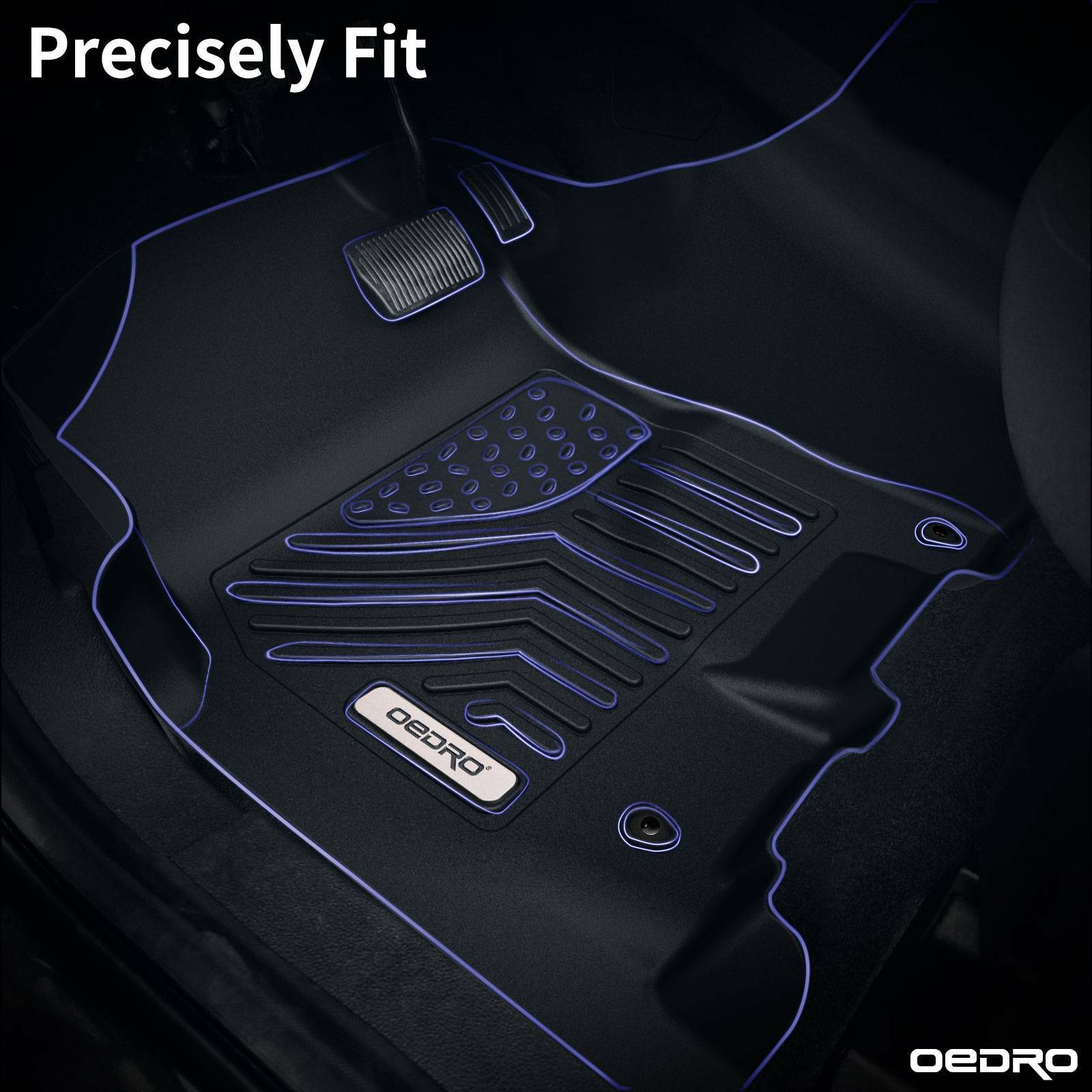 Floor Mats Liners for 2013-2018 Dodge Ram 1500 2500 3500 Crew Cab All-Weather