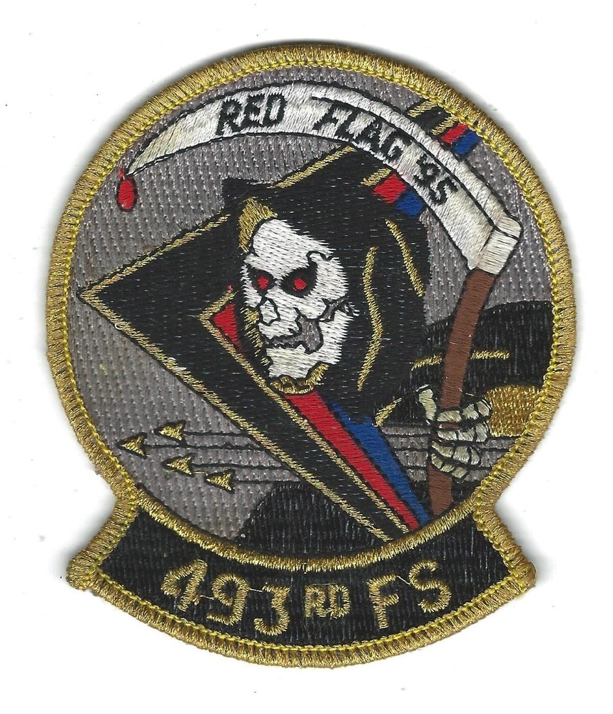90's  493rd TAC FIGHTER SQUADRON "RED FLAG '95 patch