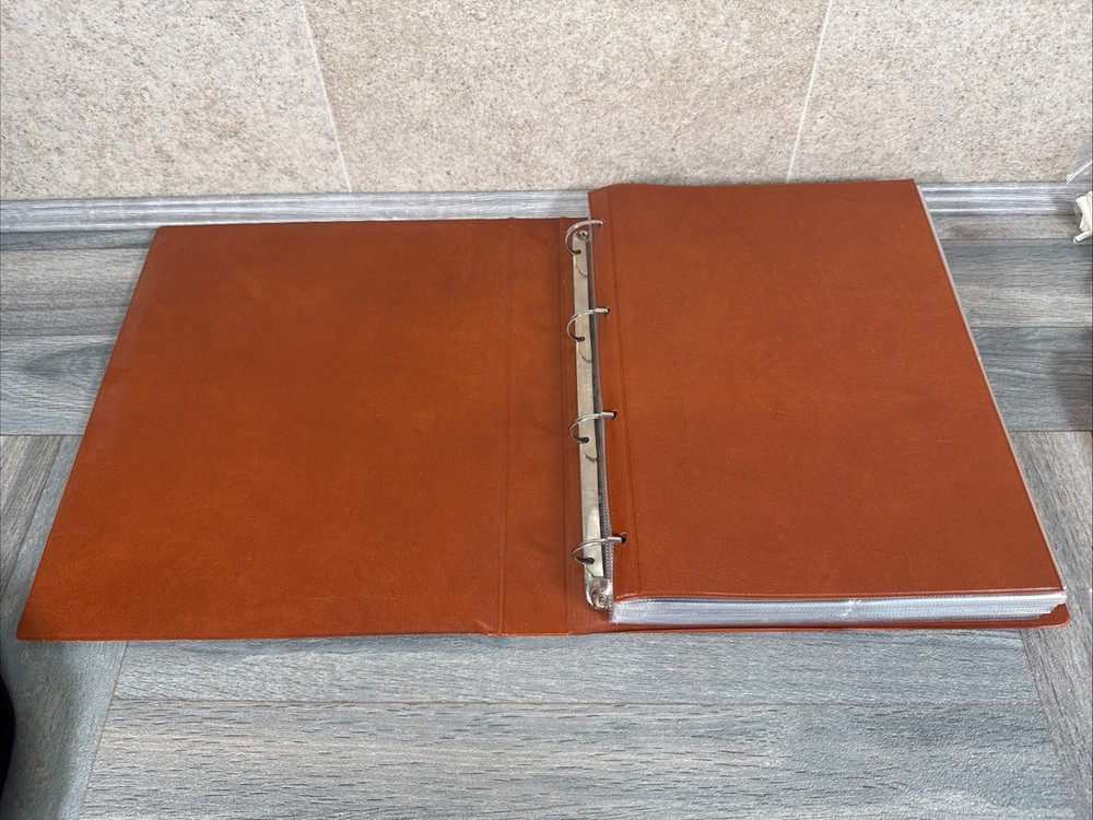 27 Pages ROYAL MAIL TAN BROWN POSTCARDS STAMP ALBUM