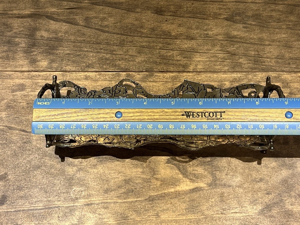 Vintage Studio Silversmiths Cracker Holder Grapevine Design Serve Ware 9” VTG