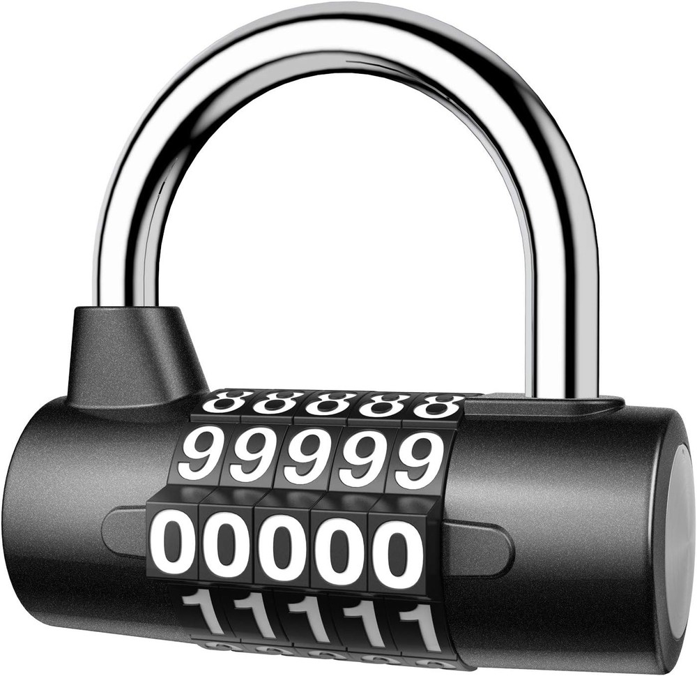 KeeKit 5 Digit Combination Lock, Re-settable Padlock, Outdoor...