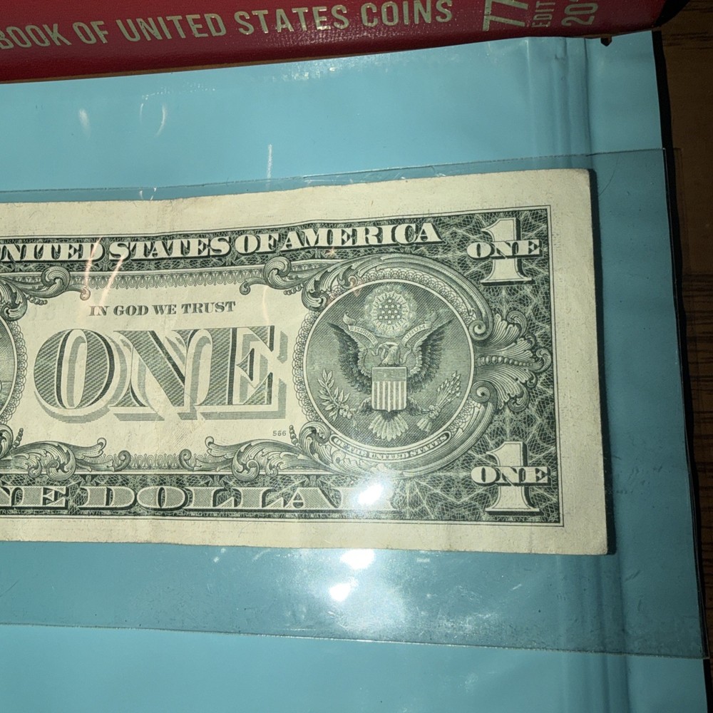 1988 A Misaligned One Dollar Star Note Error Semi Low Note G00465240