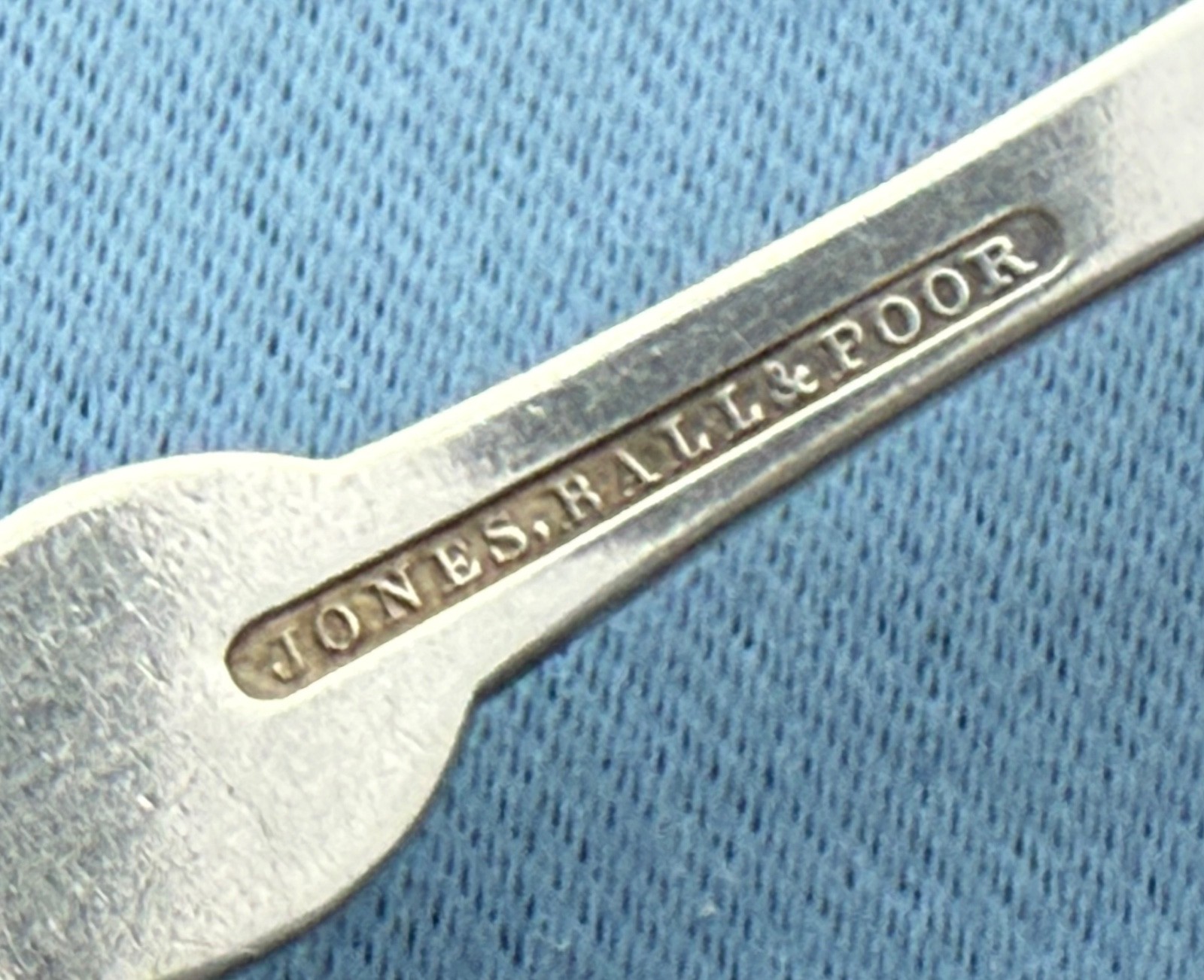 Mixed Lot Coin Silver 3 Soup or Desert Spoons Mixed Makers Mono 7 Inch 68 Grams