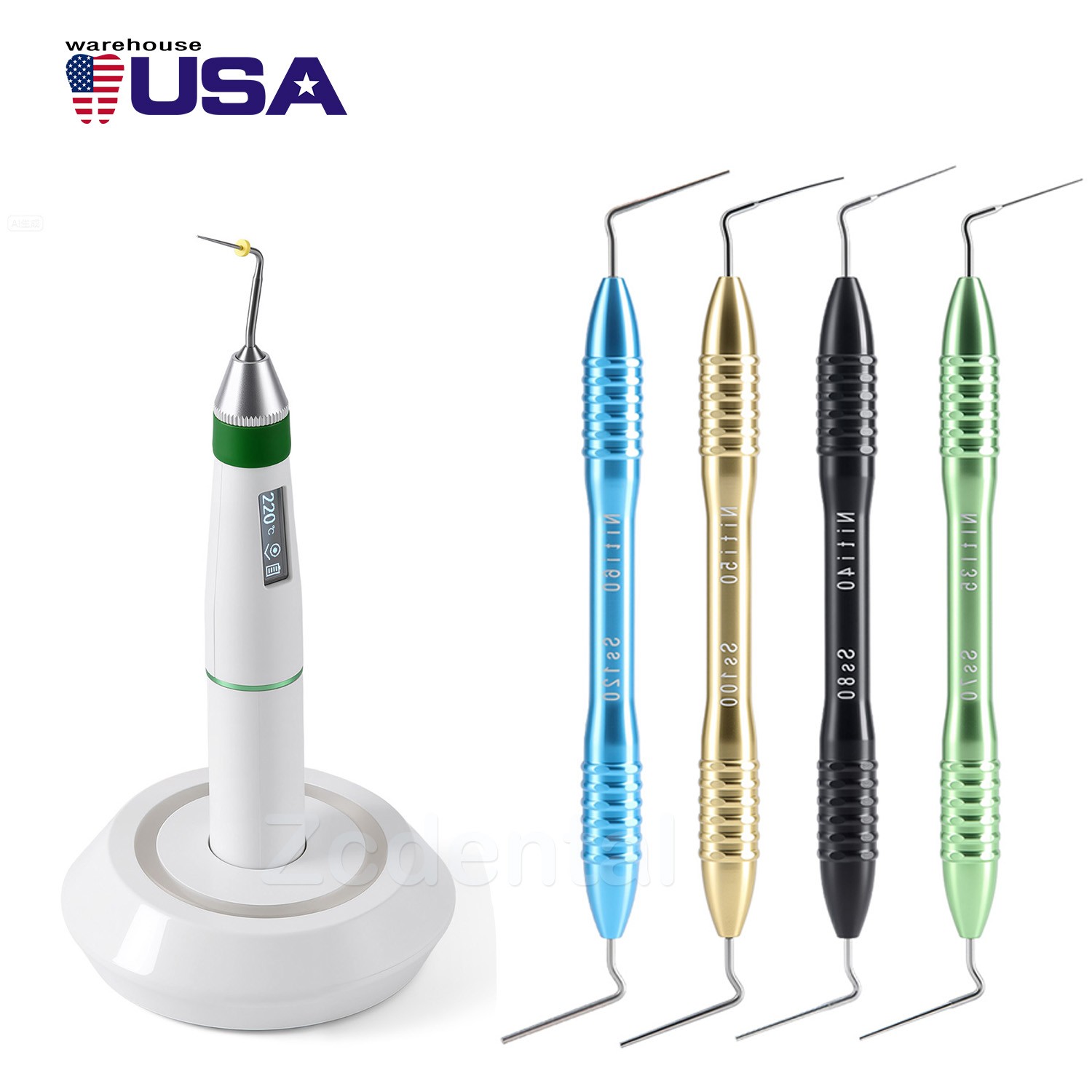 Sistema de obturación endodoncia gutapercha Dental pluma calentada para /consejo