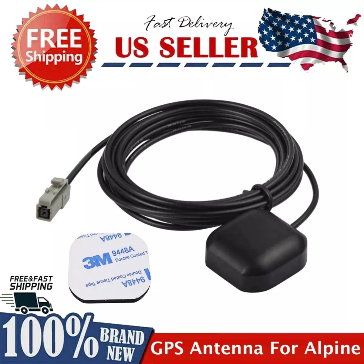 New GPS Navigation Antenna Replacement for Alpine ILX507 ILX-507 Car Radio