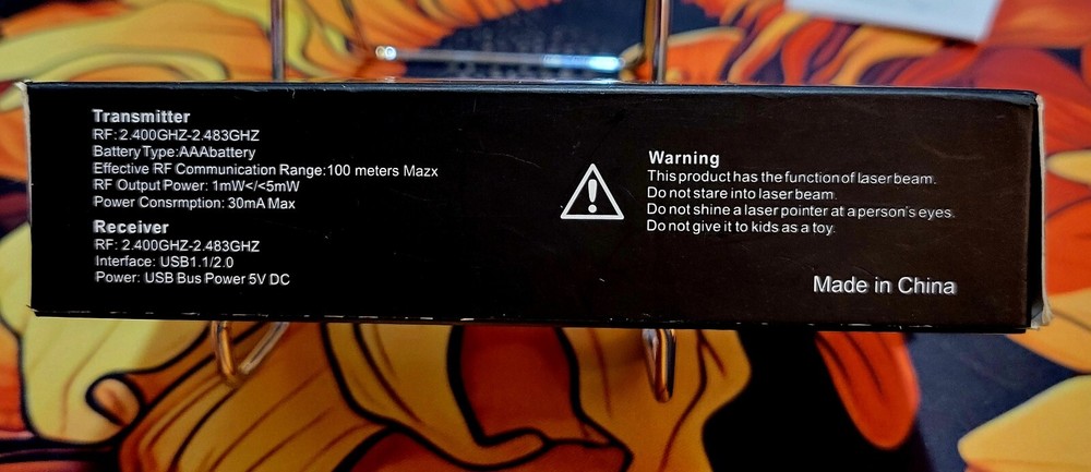 Power Point Presentation Wireless Laser Remote USB PPT PointerClicker NIB