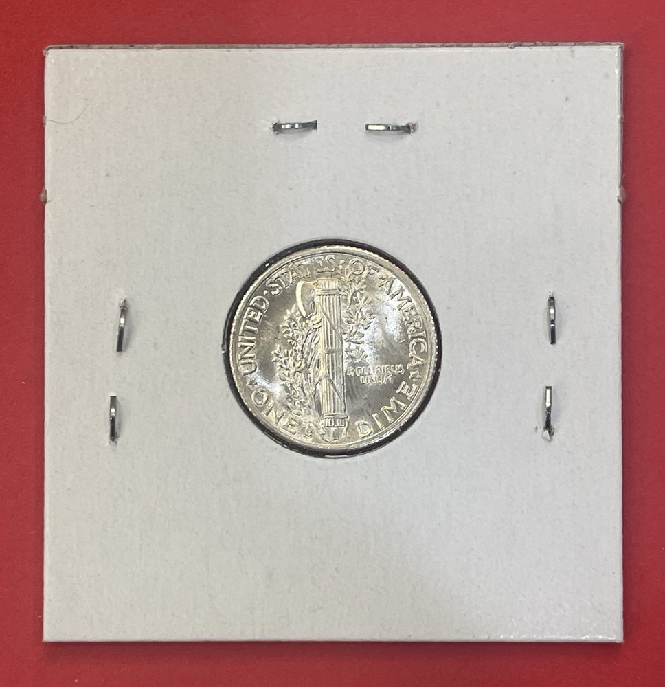 1938 S Mercury Silver Dime, Gem Uncirculated.