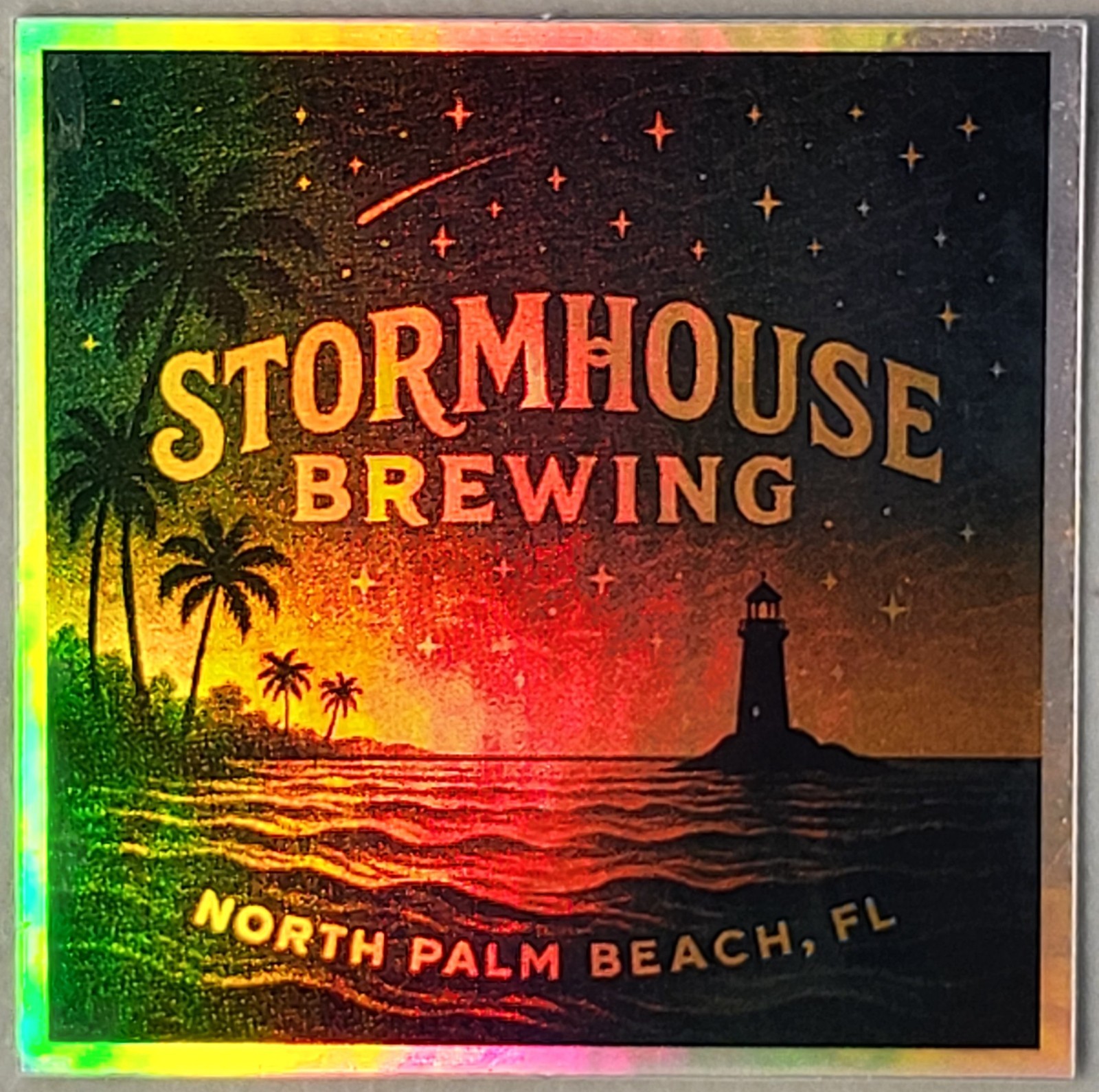 Stormhouse Brewing Logo Craft Beer Sticker Decal Brewery Beer Holographic Type B