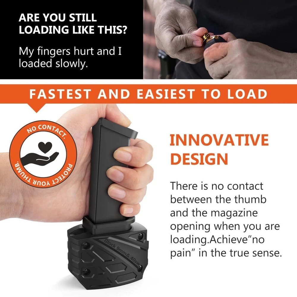 EasyPress Speed Loader for 9mm & .40 Caliber Glock Magazines