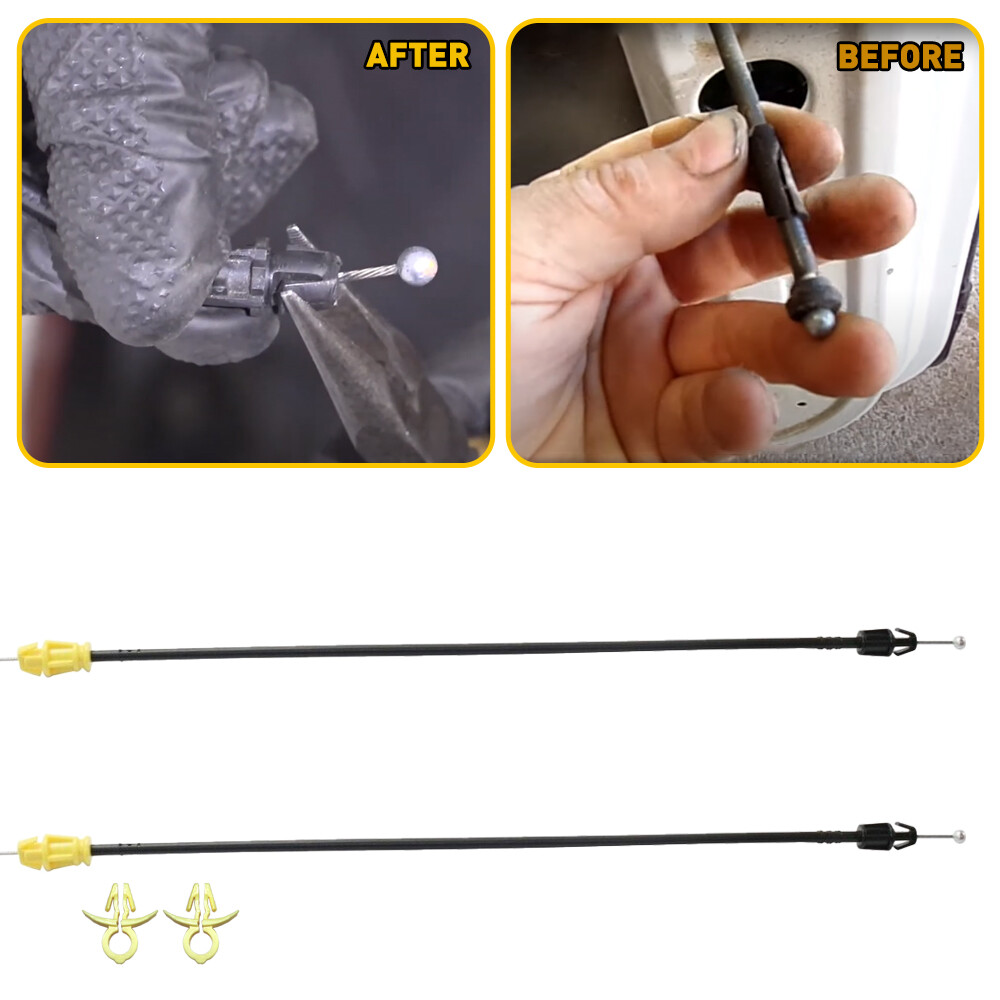 Door Latch Cables LH+RH Front For 2007-2013 Chevy Silverado 1500 2500 HD 3500 HD