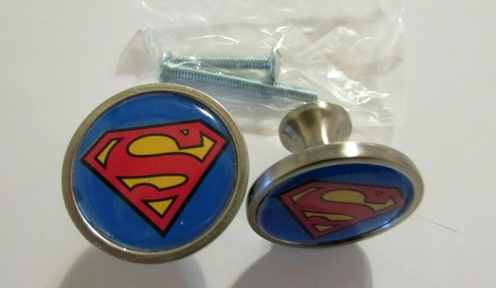 Superman Cabinet Knobs, Superman Logo Cabinet Pull / kitchen knobs, superman