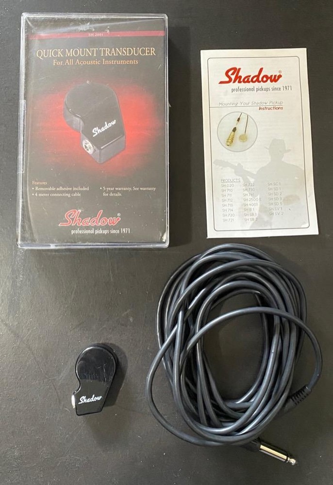 SHADOW SH2001 QUICK MOUNT TRANSDUCER FOR ALL ACOUSTIC INSTRUMENTS-USED.