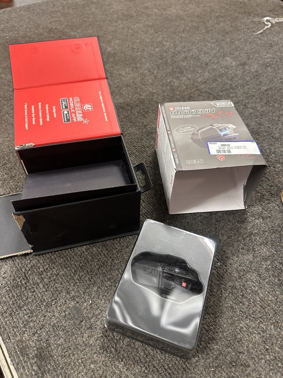 Uclear Digital NEW Motion HDX-V Bluetooth Helmet Audio System – Single Kit