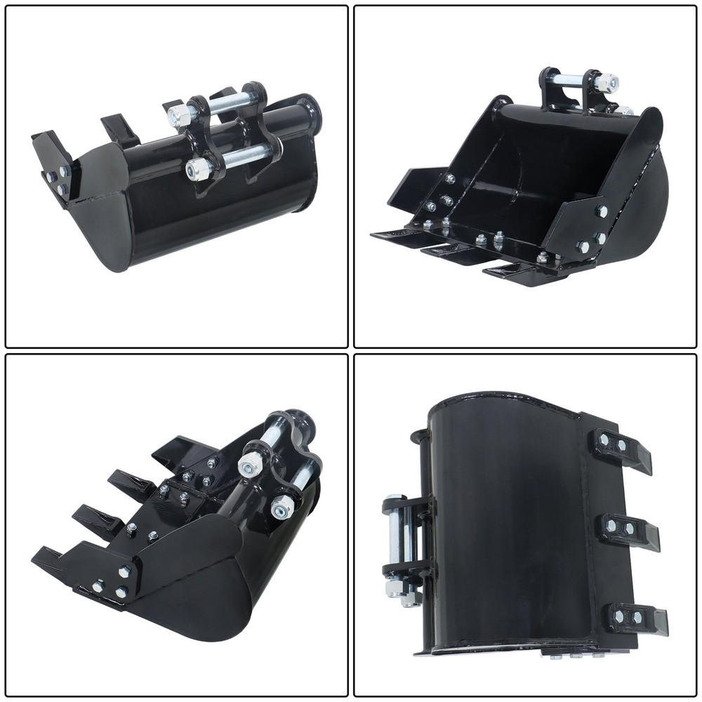 Mini Excavator 400mm Tooth Bucket Digger Machine Attachment With Teeth