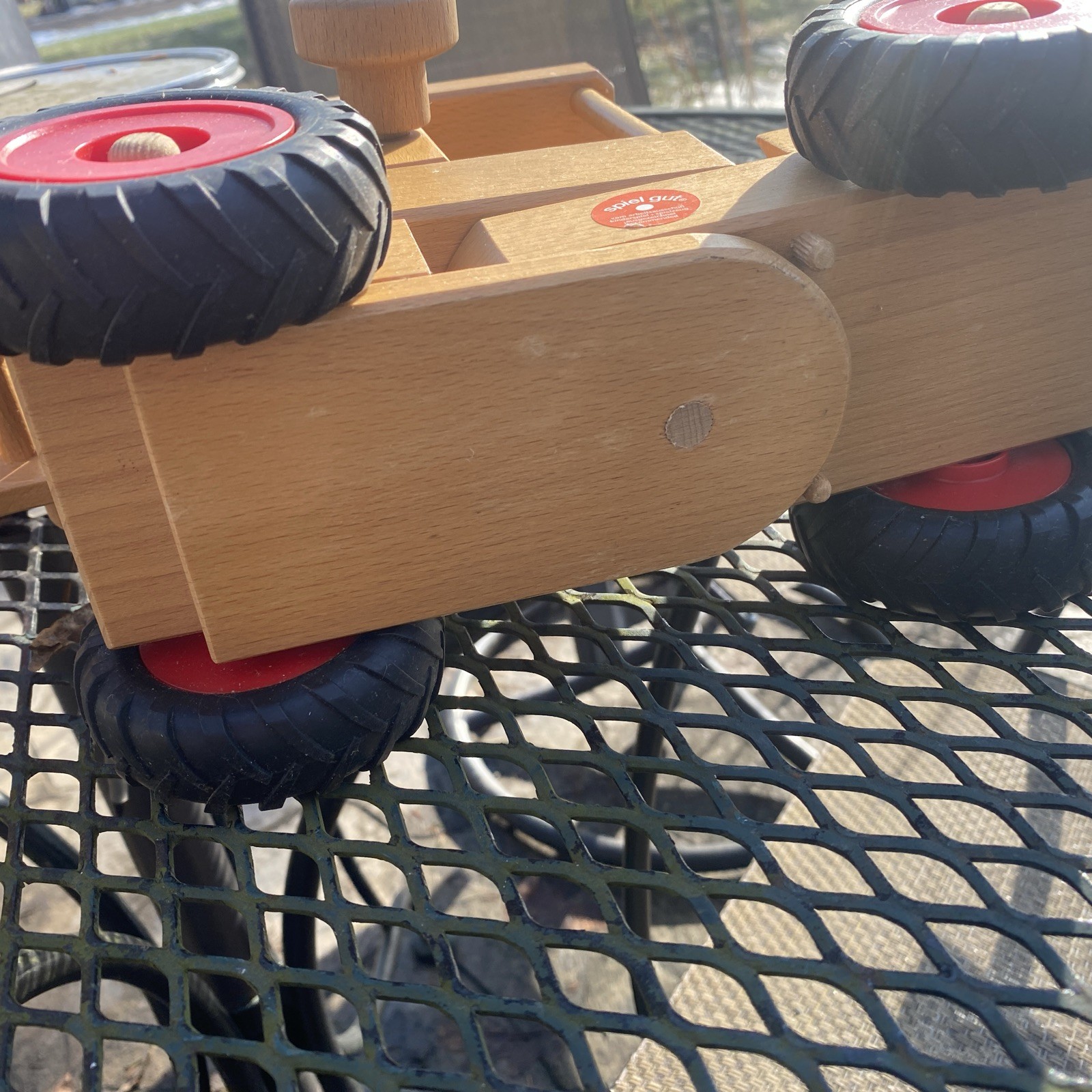 Vintage Fagus Early Production Front Loader w/Cab & Lifting Fork And Blue Guy