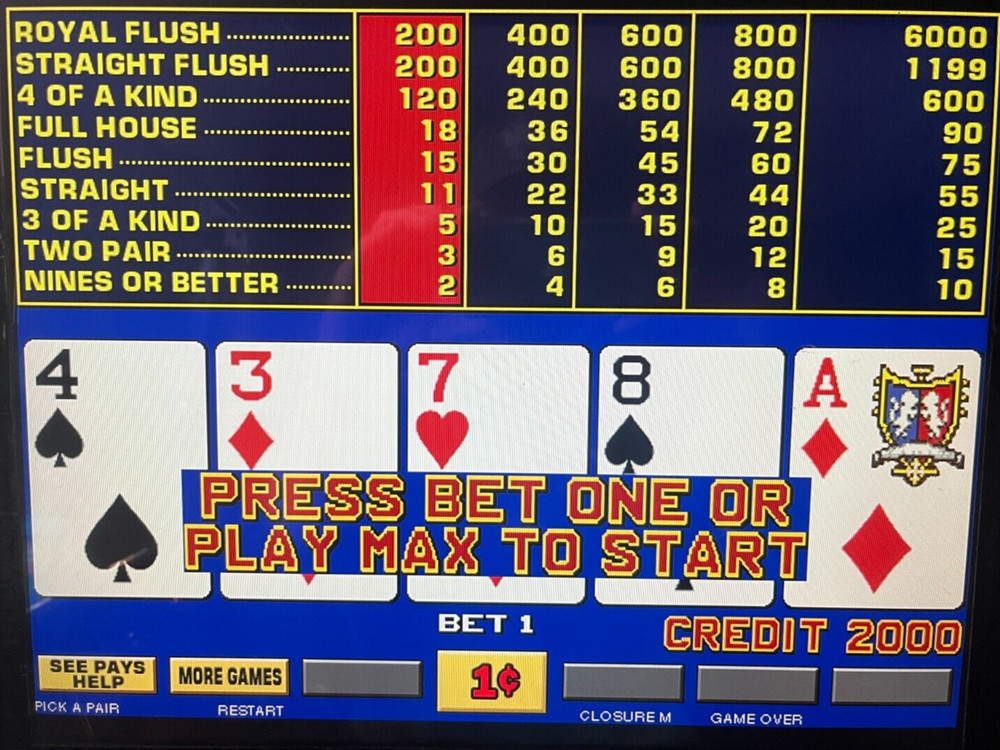 IGT Pick A Pair Game King Poker Software
