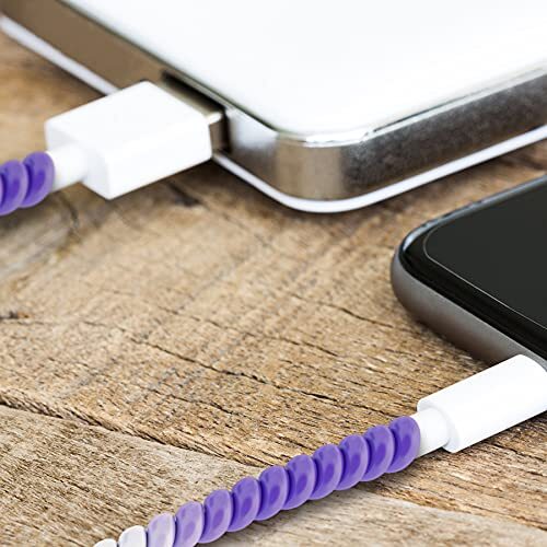 Spiral Cable Protector Headphone Cable Saver9 Pc Cable Protector/Wire Repair/...
