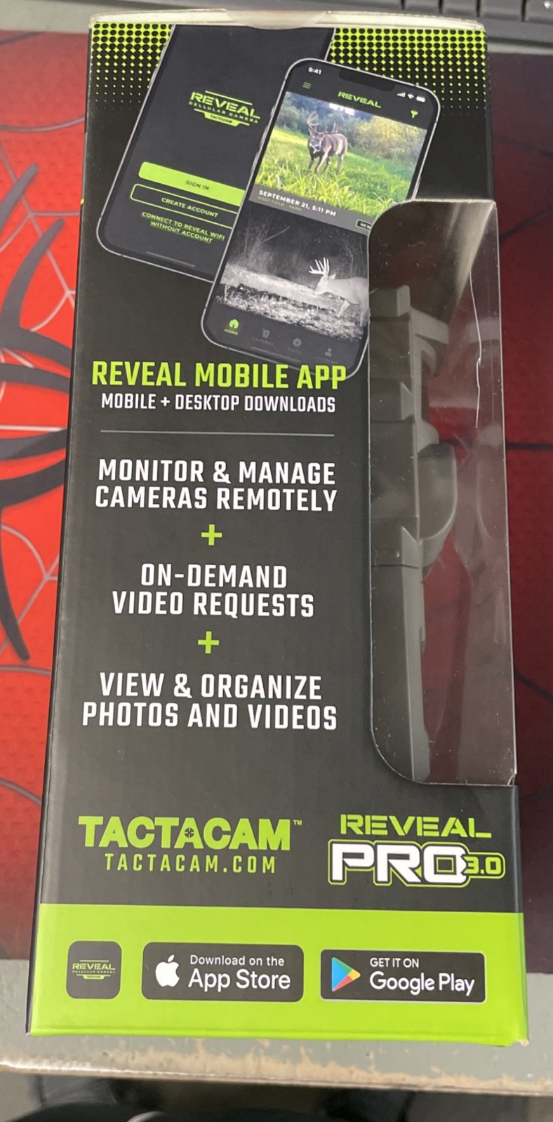 Tactacam Reveal Pro 3.0 Cellular Trail Camera GPS No-Glow 2 LCD Live Aim HD