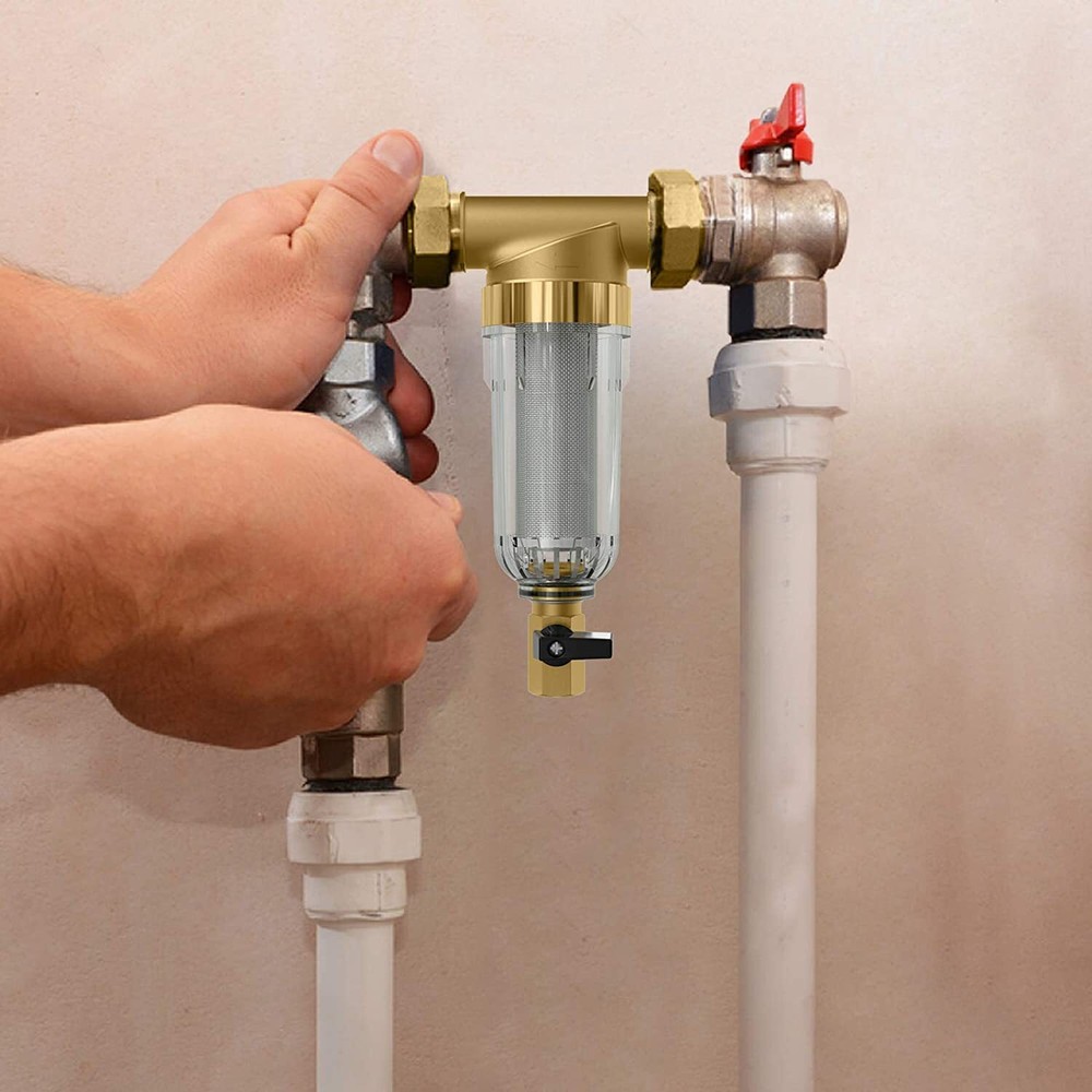Reusable Whole House Spin Down Water Filter Pre-Filter System Sediment Filter