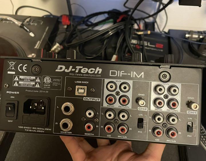 DJ-Tech DIF-1M MIXER SCRATCH operation confirmed used Japan