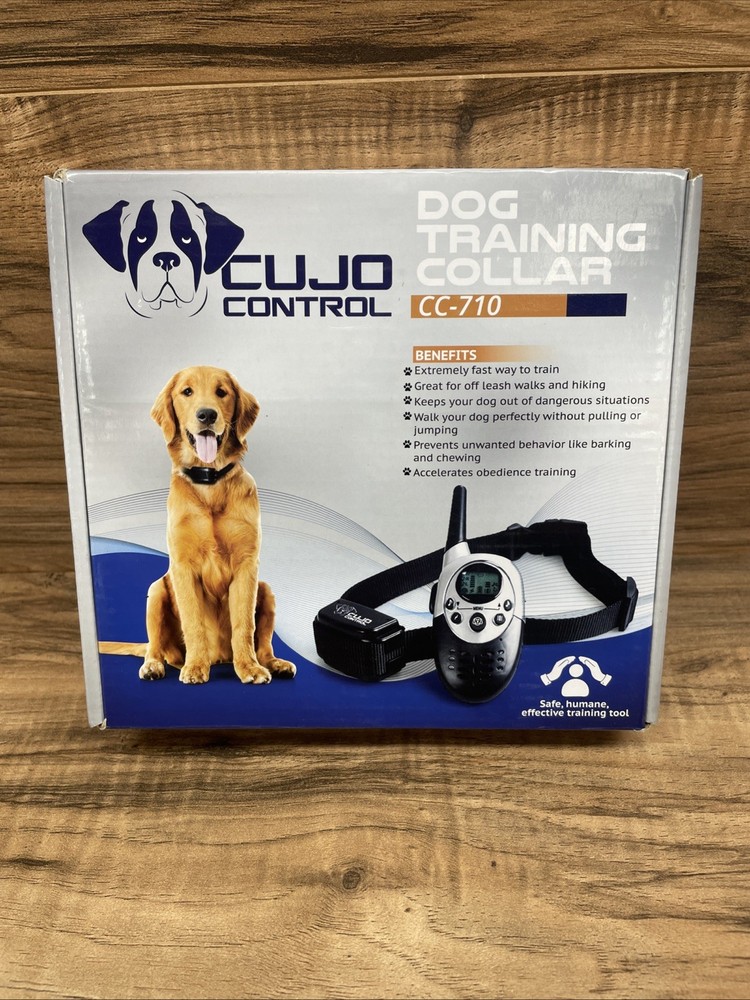 Cujo Control Black Wireless Rechargeable Dog Training Collar and Remote Control