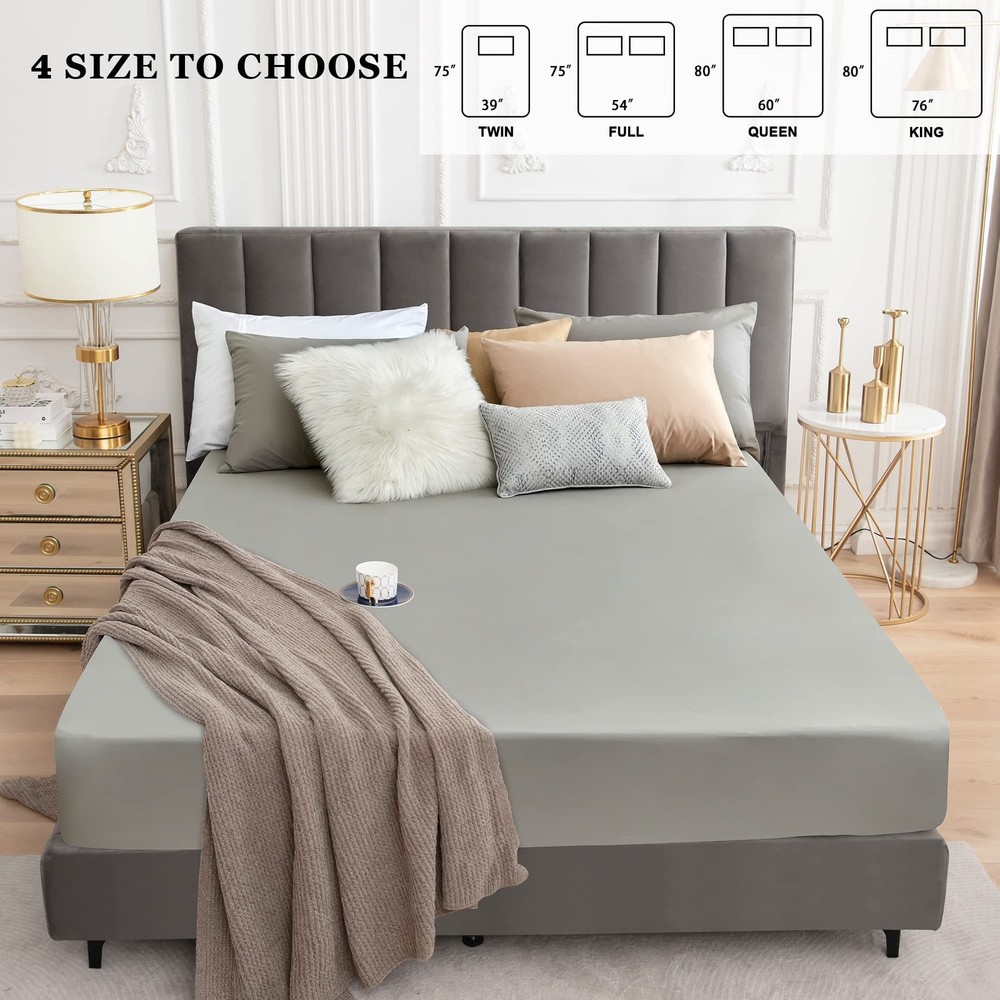 Sufdari Full Size Mattress Protector,Waterproof Mattress Protector,Fitted She...