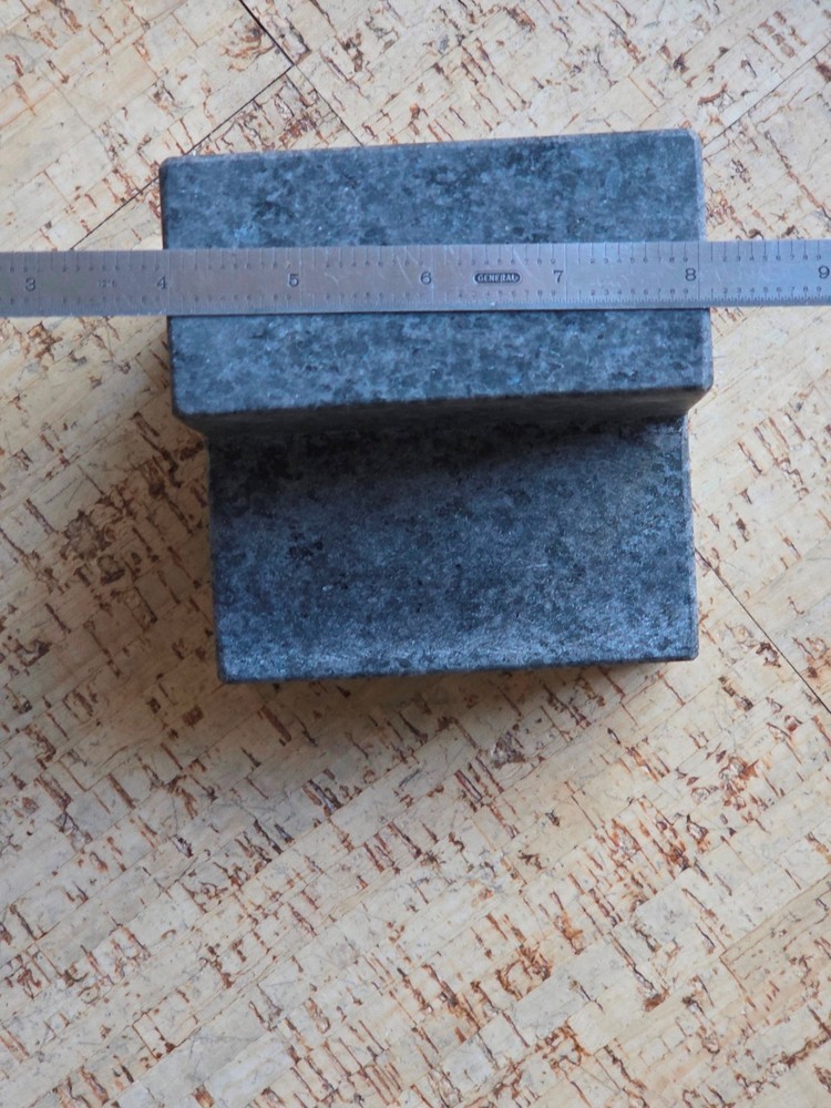 4" Wide x 4" Deep x 4" High Precision-Ground Granite Angle block