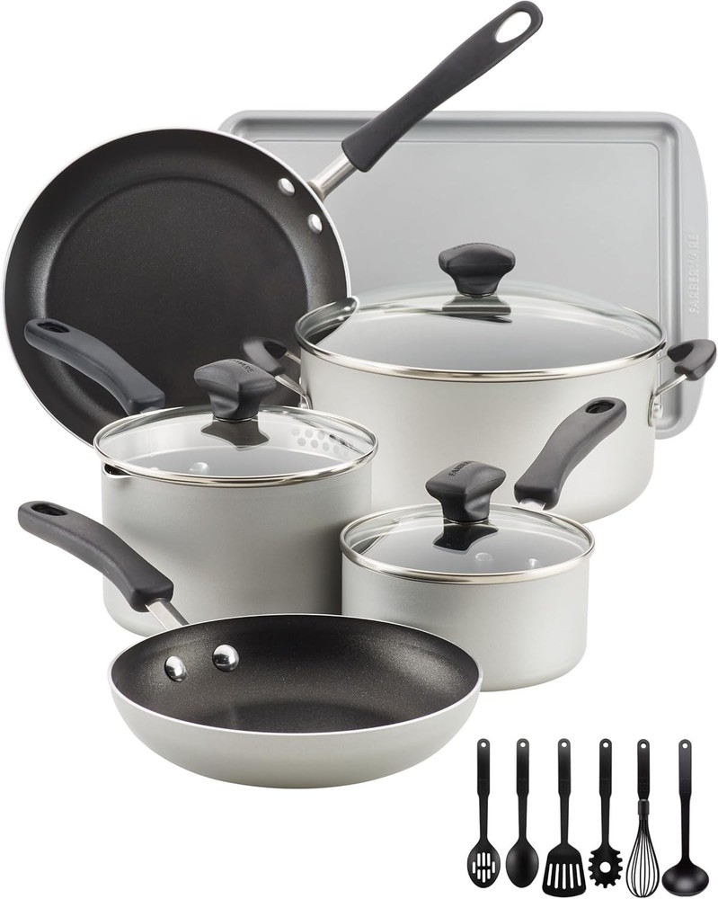 Farberware Cookstart 15-piece DiamondMax Nonstick Cookware Set