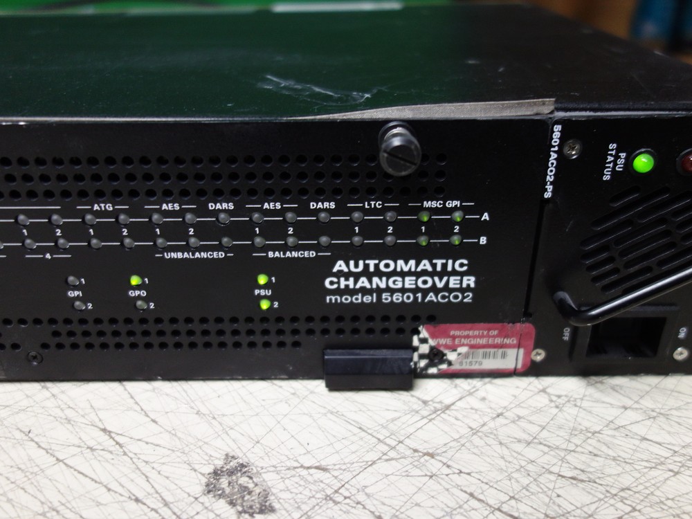 Evertz 5601ACO2 Automatic Changeover for 5601MSC Master Clock/Sync Generator