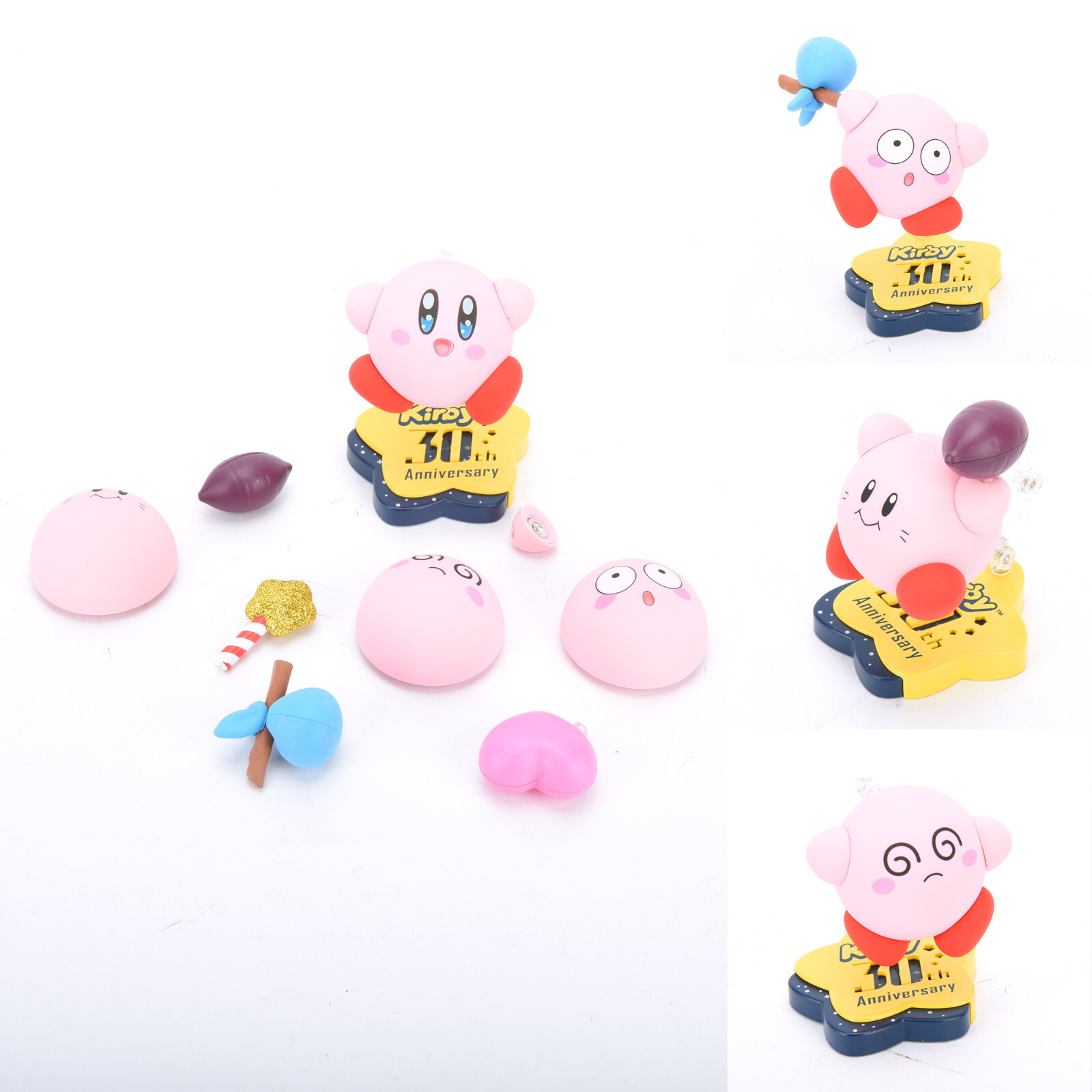 Kirby 30th Anniversary Action Figure Dolls Exchange Face Expression Toys FullSet