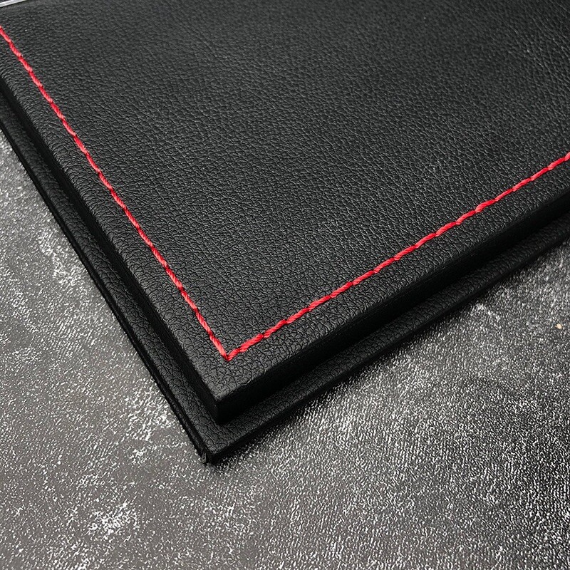 New Acrylic Display case show case With black PU Leather Base For 1/18 Car Model