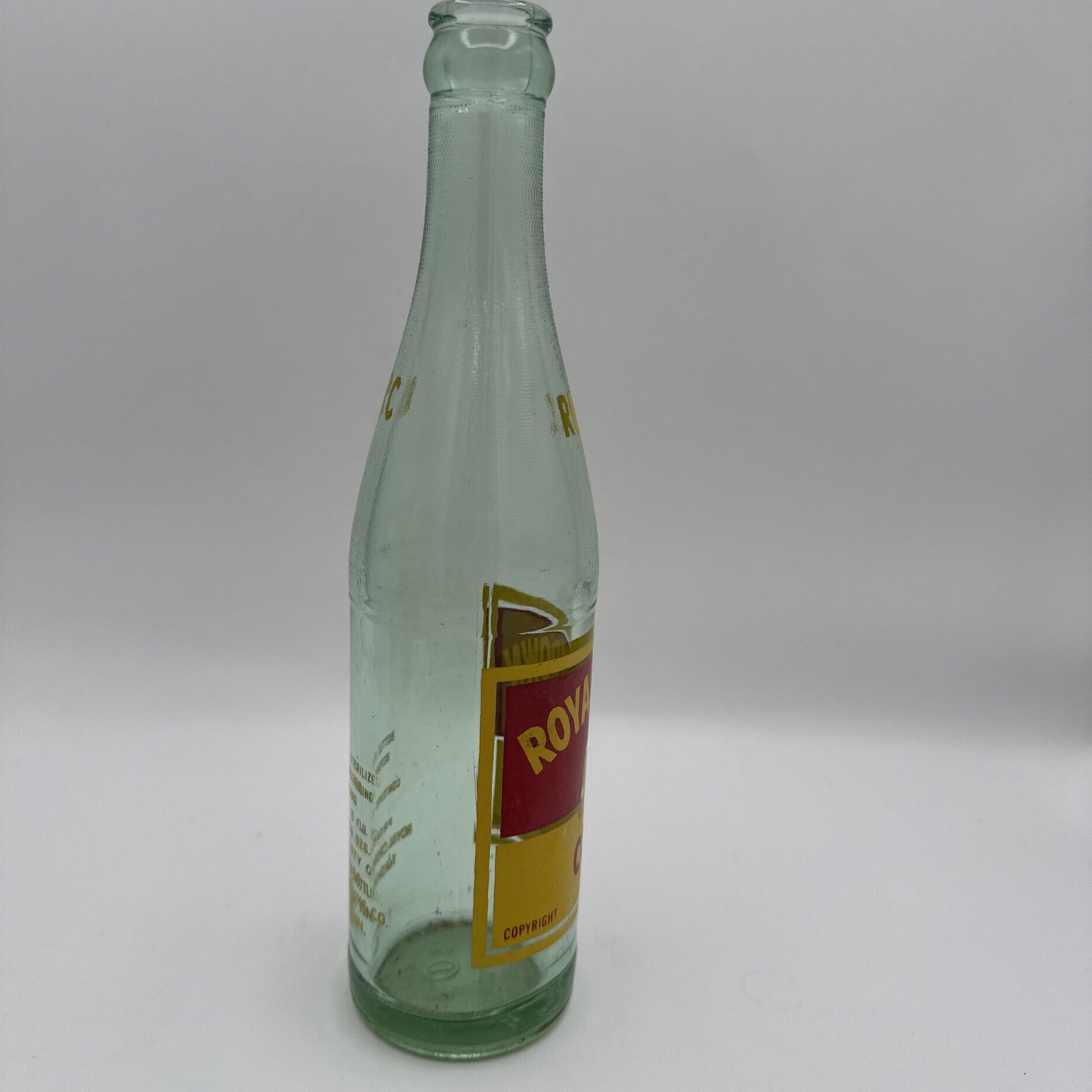 Vintage RC Royal Crown Cola 10oz Glass Bottle Nashville TN bottled
