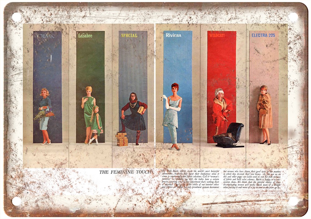 1964 Buick Prestige Vintage Auto Ad Retro Look Reproduction Metal Sign AM6840