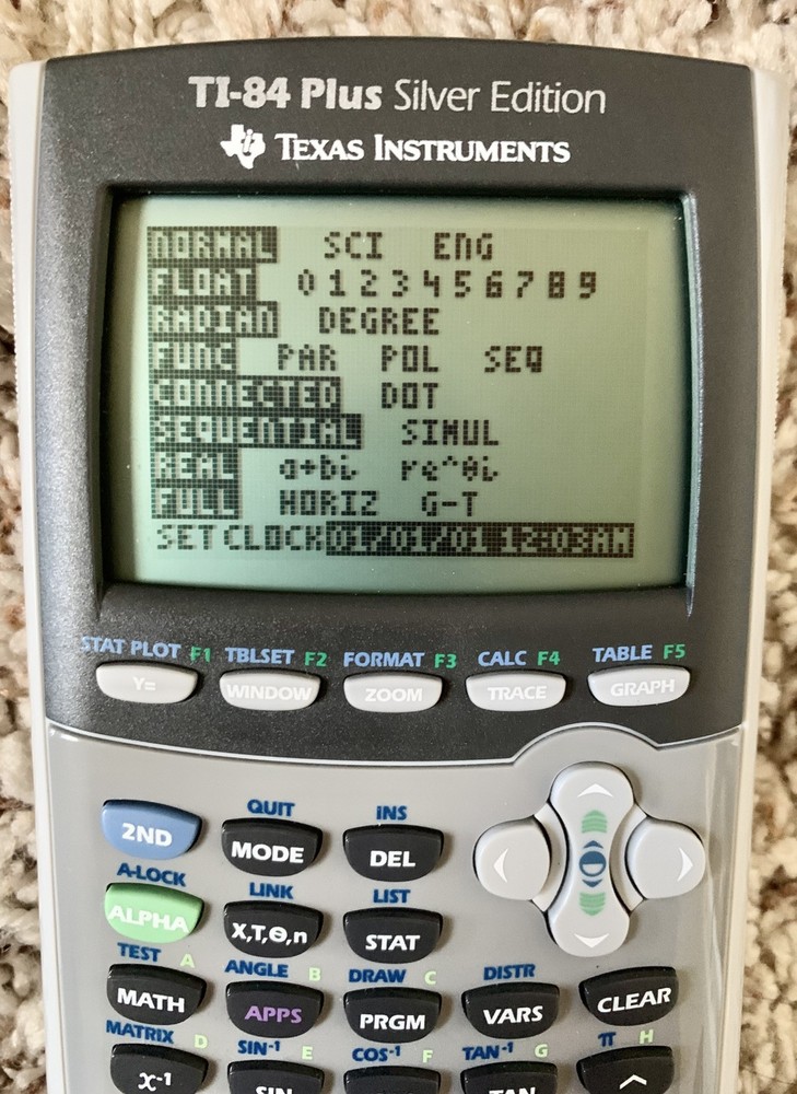 Texas Instruments TI-84 Plus Silver Edition Graphing Calculator (Excellent)