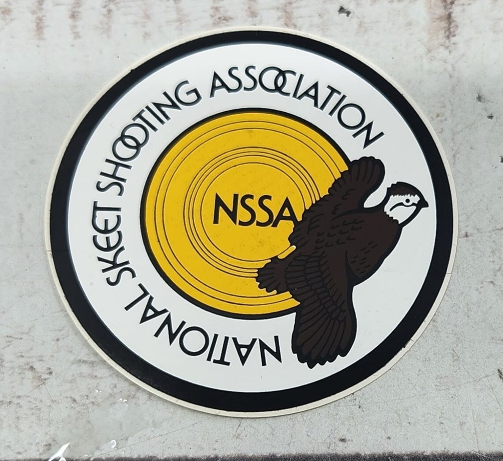NSSA Official Referee Skeet Shooting 1990 Patch and Sticker