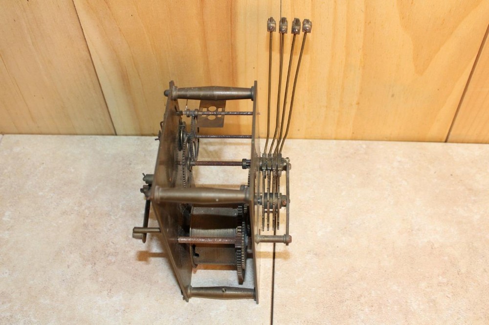 Rare Early WEIGHT DRIVEN Westminster Chime Clock Slave Movement