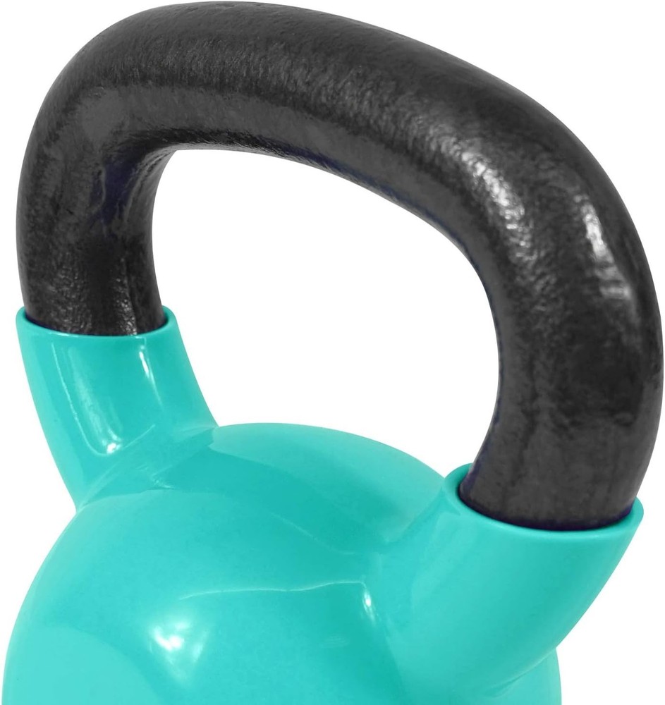 Kettlebell Vinyl Coated Kettlebell Cast Iron Sets with Stable Flat Bottom