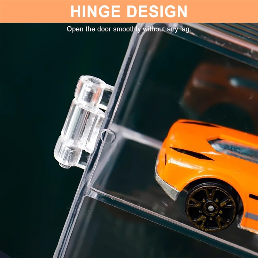 4Pcs Car Display Case 1/64 Scale Compatible With H-W 32 Compartments