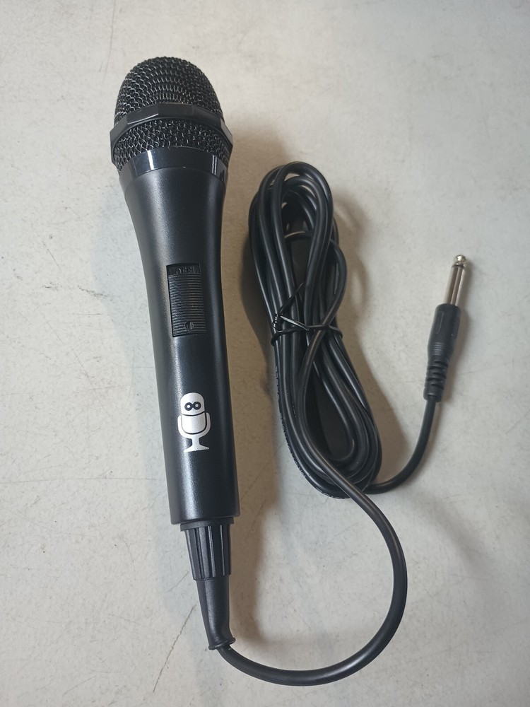 Mic Microphone  with On Off Switch High Grade Low Noise Black