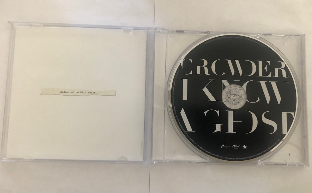 David Crowder I Know A Ghost CD 2018 Signed Autographed Sparrow Sixstep V.G.