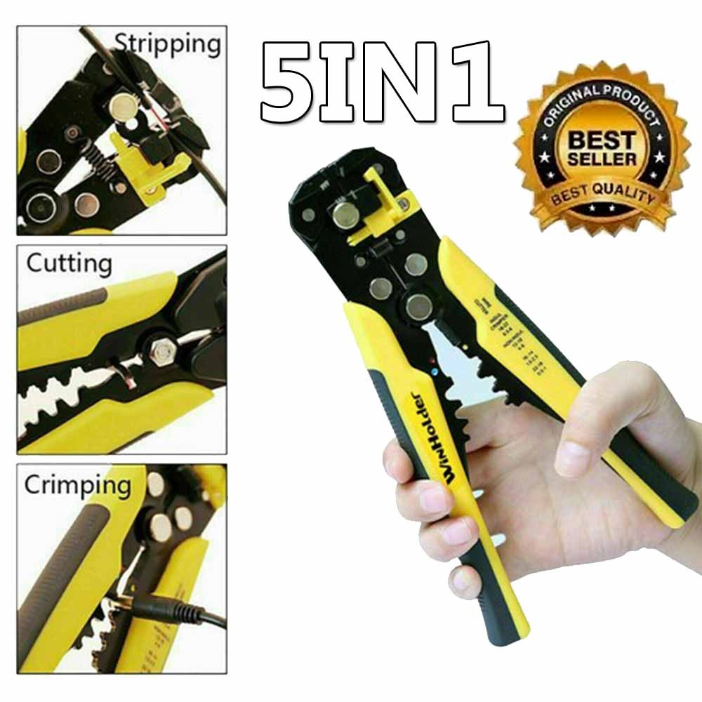 Automatic Wire Striper Cut/ter Stripper 8" Professional Crimper  Terminal Tool