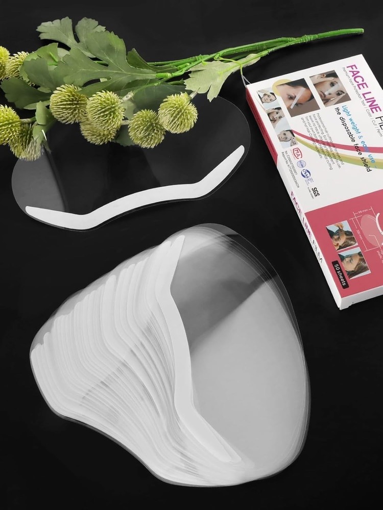 Face Eye Shield, 50 Pcs Plastic Shower Shield Visor Eye Protector Makeup