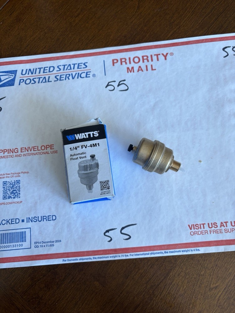 NEW Watts 0590716 1/4" FV-4M1 Automatic Float Vent