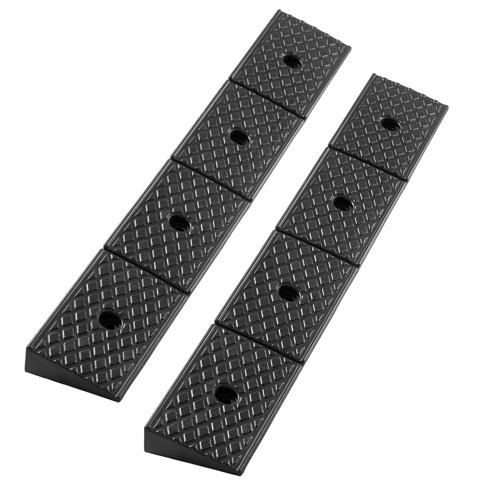 VEVOR 2 Pcs Driveway Rubber Curb Ramp 33069 lbs 2 inch Rise Threshold Ramp